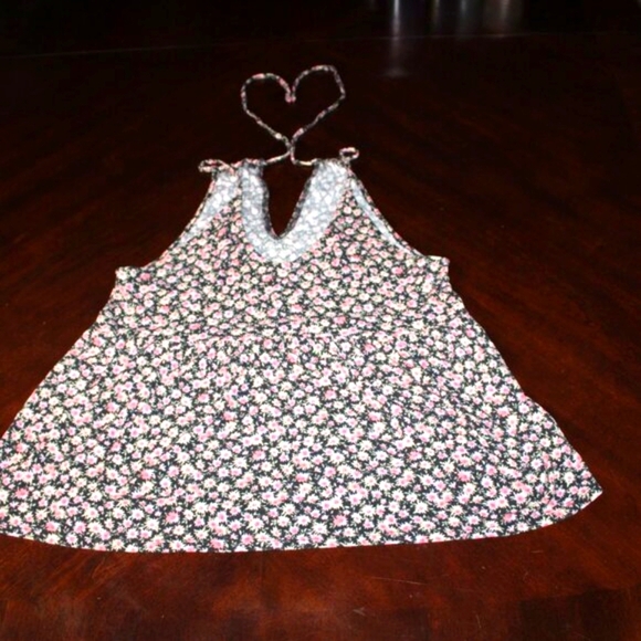 🌸 American Eagle Floral Peplum Tank - Adjustable Straps - Cottagecore Y2K - Picture 7 of 10